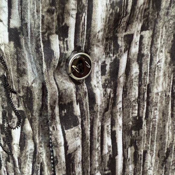 Inserch Icon black gray white Y2K design long sleeve shirt Size XL - Picture 5 of 7